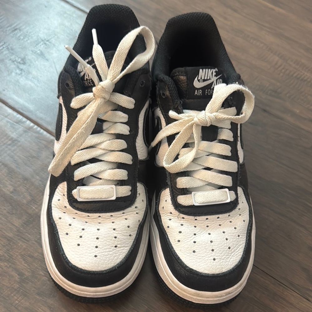 Nike Air Force 1 Black and White Athletic Shoes